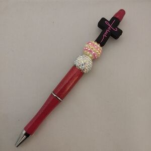 Stylish Pink Beaded Pen